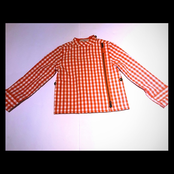 Stella McCartney Kids Other - EUC Stella McCartney x Gap Orange/Gingham Jacket